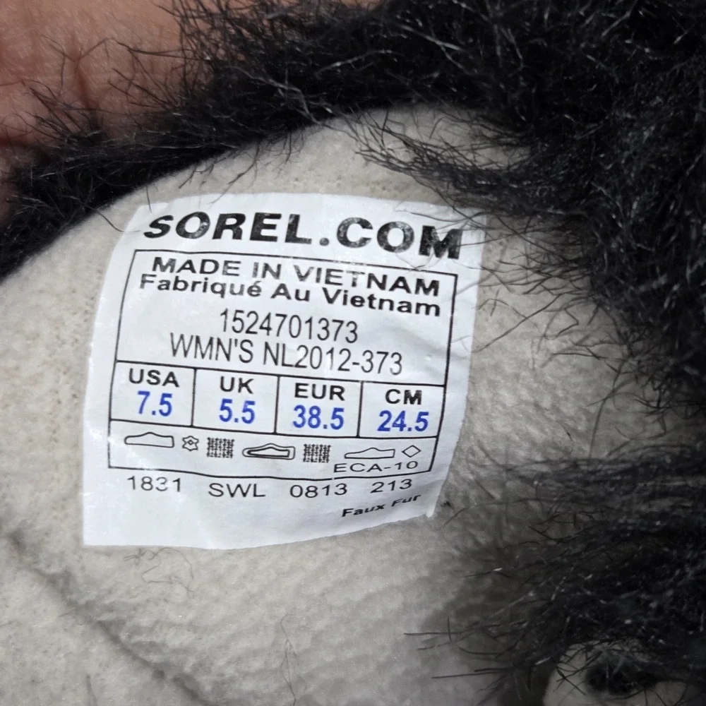Sorel Tofino‎ Herringbone Boots Waterproof Fur Top Size 7.5 Gorpcore Winter Snow
